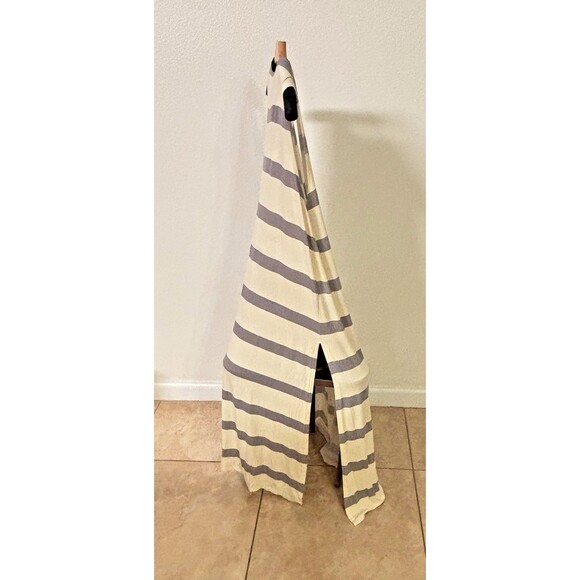 LuLaRoe JOY Striped Long Duster Cardigan Sleeveless Vest Boho Hippie Beach Vibes - Picture 2 of 4